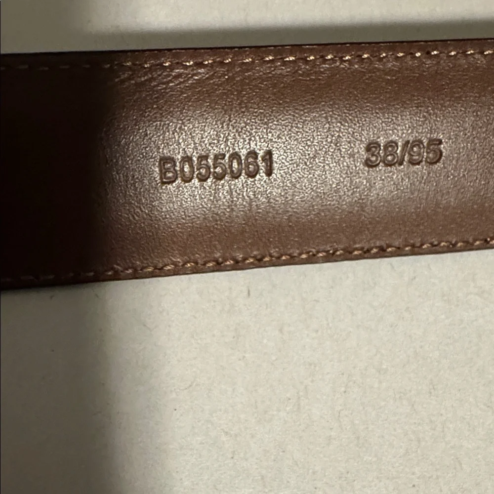 Roundtree & Yorke Full Grain Cowhide Black Leather Belt Mens 38 silver buckle